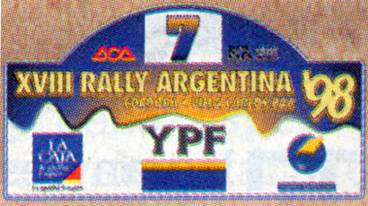 Rally Argentina C&oacute;rdoba 1998